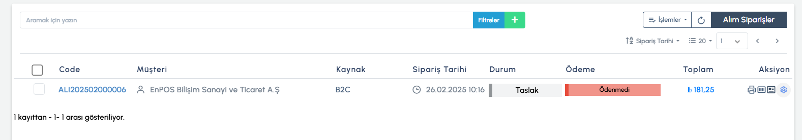 Sipariş
