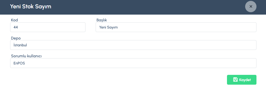 Stok-Giriş